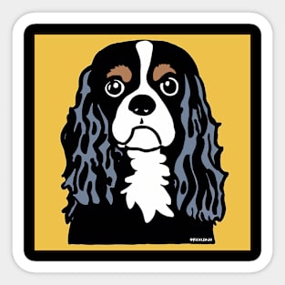 Tri Colour King Charles Spaniel Sticker